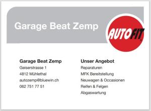 Garage Zemp Mühlethal